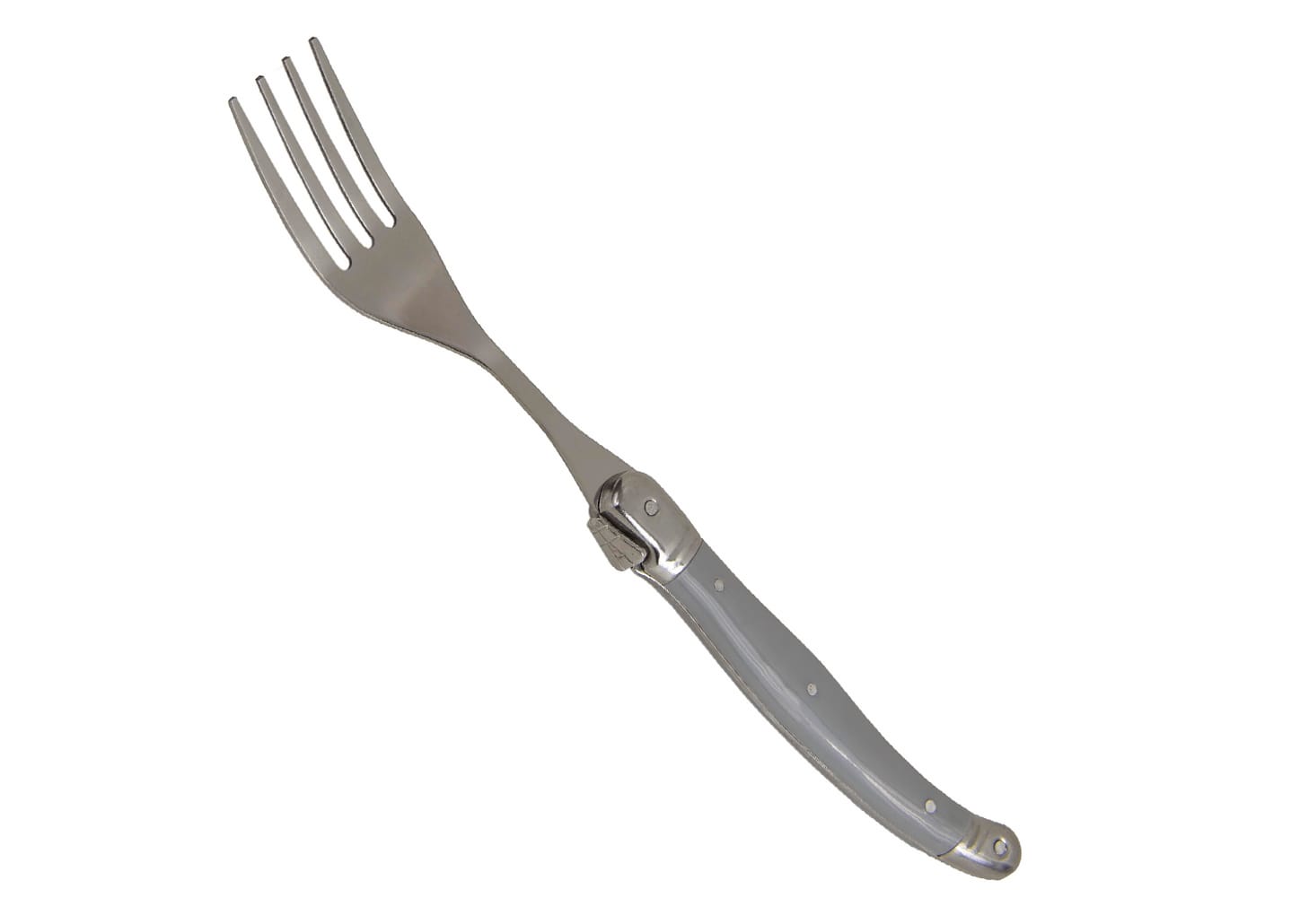 Garfo De Aço Inox Laguiole Cinza 22cm 6pçs
