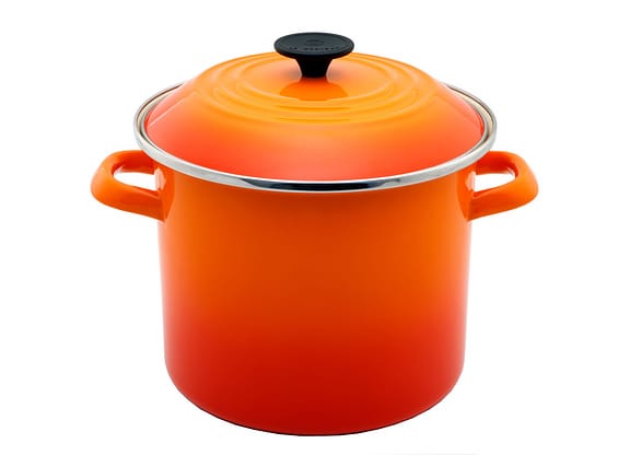 Caldeirão Esmaltado Le Creuset Stock Pot Laranja 26cm