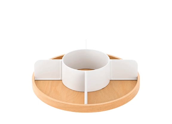 Organizador Giratório Bellwood Umbra Branco 30x9,5cm