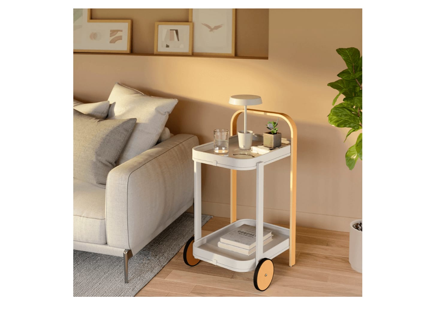 Carrinho Organizador Bellwood Umbra Branco 53x44x80cm