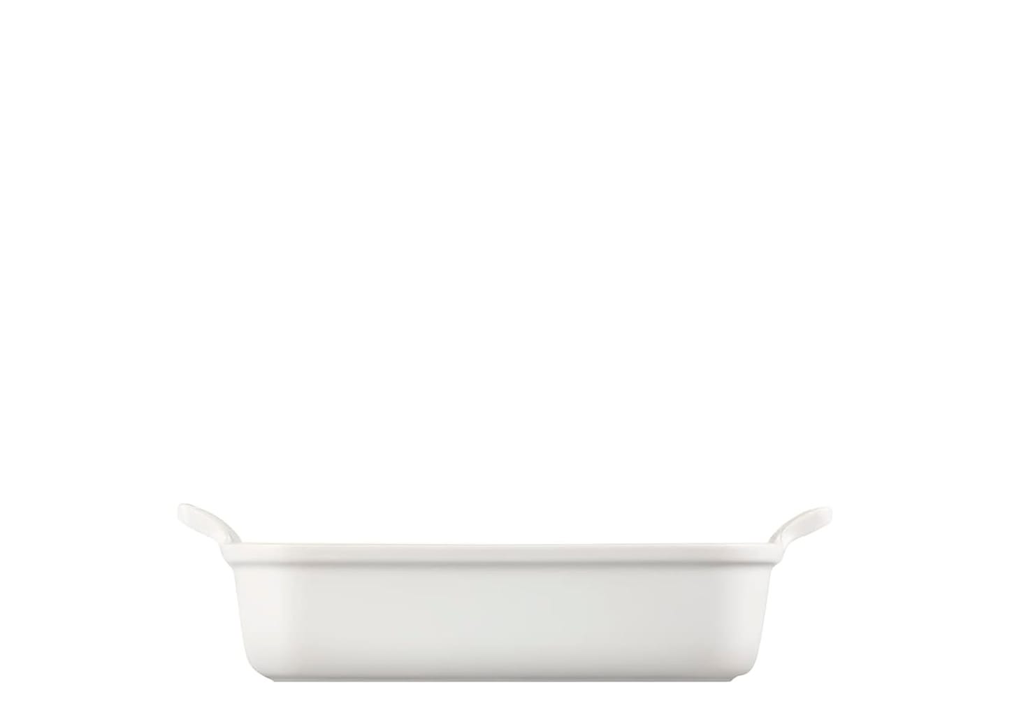 Travessa Refratária De Cerâmica Le Creuset Heritage Branca 32x25x9cm