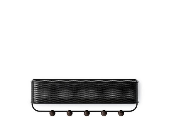 Organizador De Parede De Metal Umbra Estique Preto 32x9x9cm