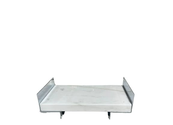 Bandeja Para Lavabo De Mármore Grego Branco Pigues 22x13cm