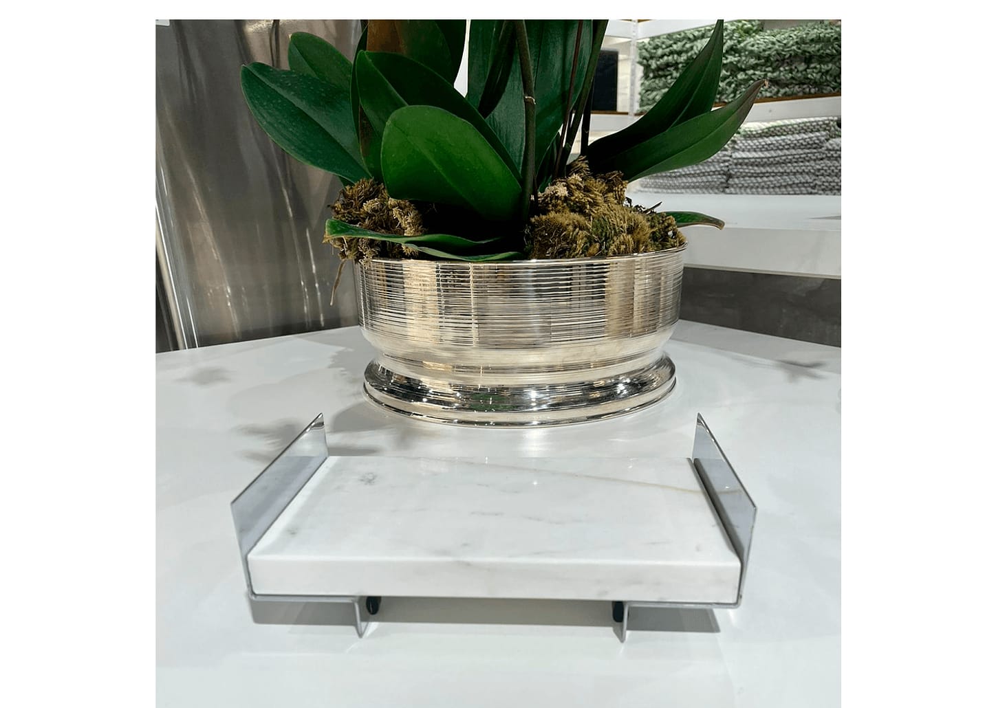 Bandeja Para Lavabo De Mármore Grego Branco Pigues 22x13cm