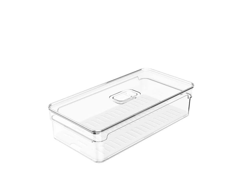 Pote De Acrílico Ou Clear Fresh Natural 30x15x7cm 2,8l