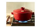 Caçarola De Cerâmica Emile Henry Vermelha 26cm