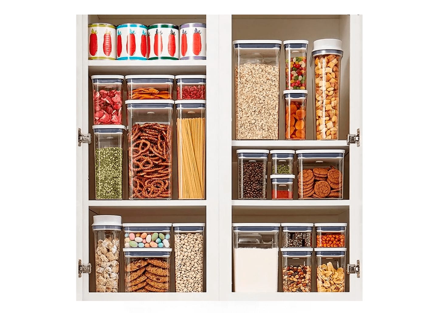 Pote Hermético De Acrílico Pop Oxo 1,1l 4pçs