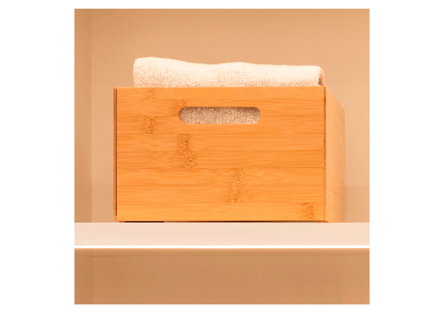 Caixa Organizadora De Bambu Ou Kepp 24x32x15cm