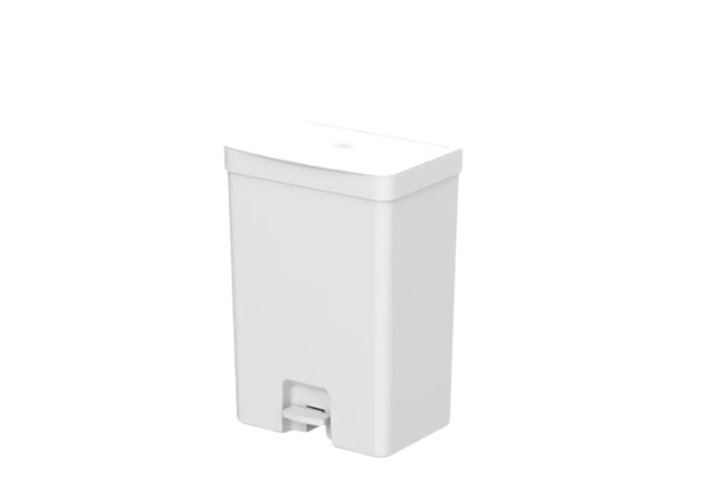 Lixeira Com Pedal Ou Trium Branca 30l