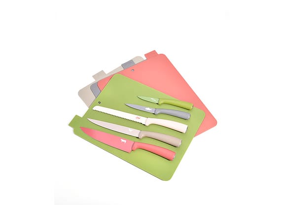 Conjunto De Facas Com Tábuas James.f Colorê 9pçs