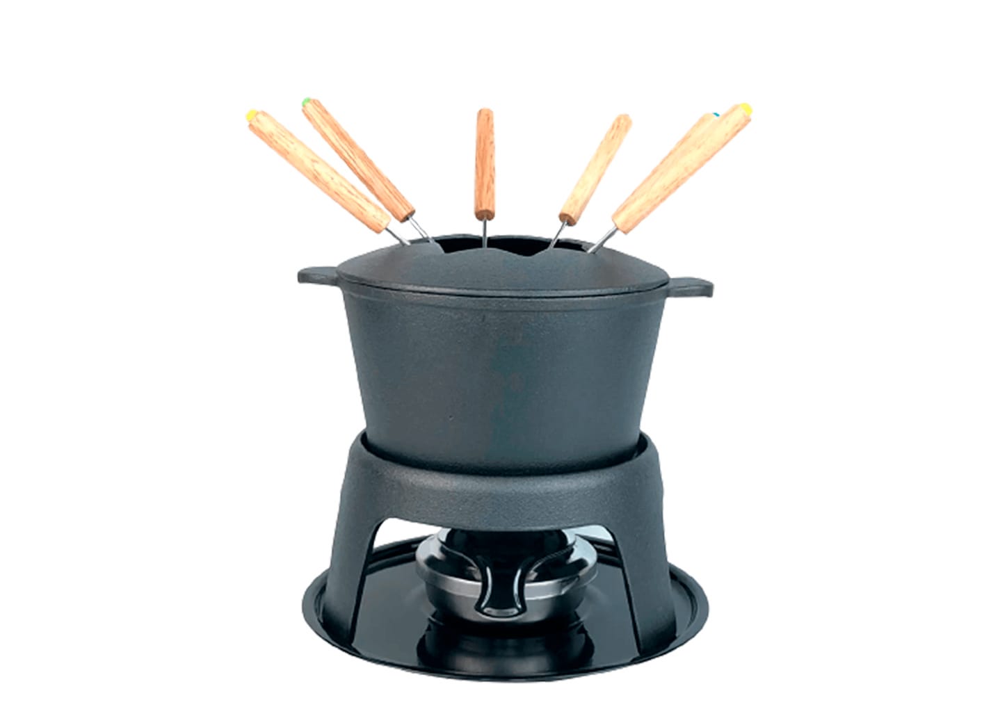 Fondue De Ferro Fracalanza Preto 11pçs