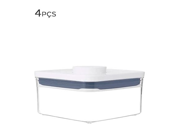 Pote Hermético De Acrílico Pop Oxo 1l 4pçs