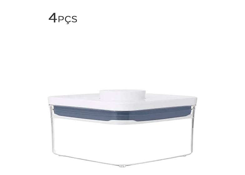 Pote Hermético De Acrílico Pop Oxo 1l 4pçs