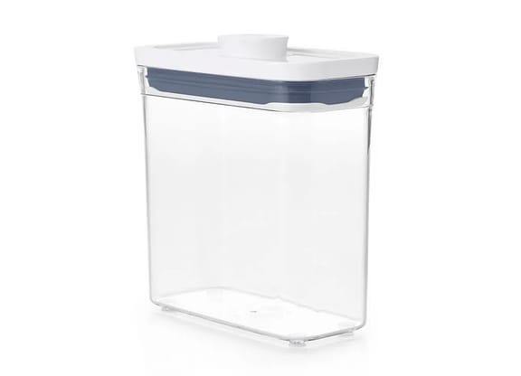 Pote Hermético De Acrílico Pop Oxo Retangular 1,1l