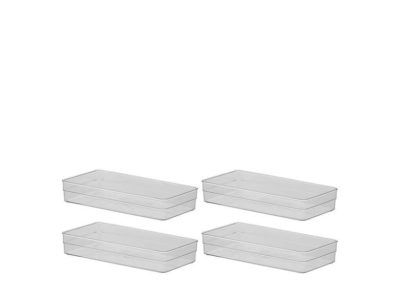 Organizador De Acrílico 30x15x5,2cm 4pçs
