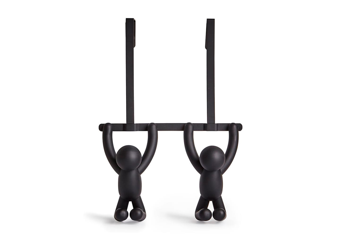 Cabideiro Para Porta Com 2 Ganchos Umbra Buddy Preto 31,5x21,5cm