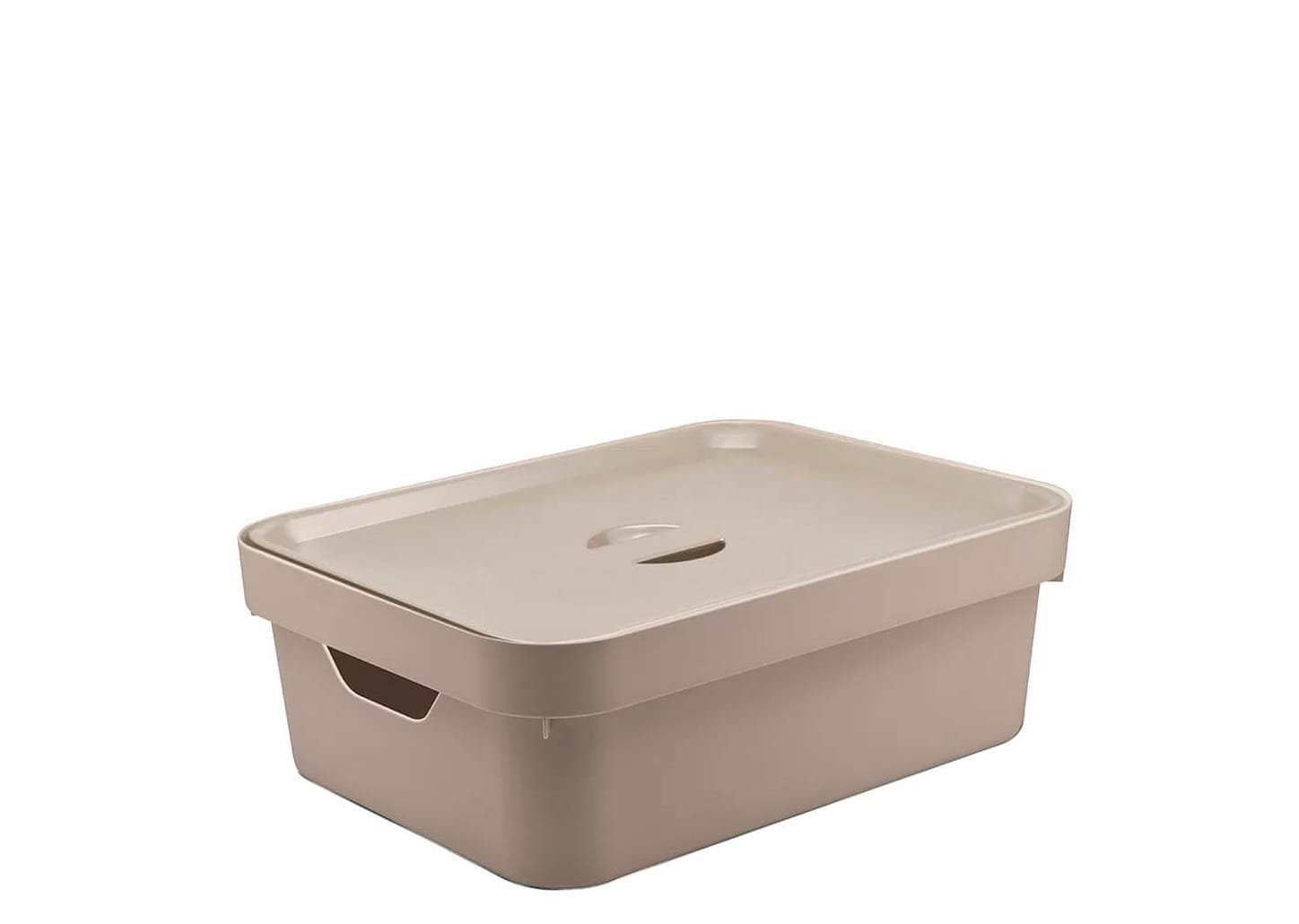 Caixa Organizadora Com Tampa Ou Cube Bege 36x26x13cm