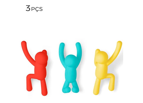 Cabideiro De Parede Buddy Umbra Color 3pçs