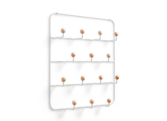 Cabideiro Para Porta Com 14 Ganchos Umbra Branco 36x36cm