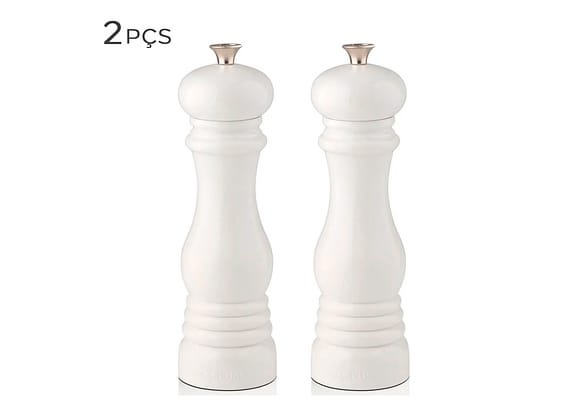 Moedor De Sal E Pimenta Le Creuset Branco 21cm 2pçs
