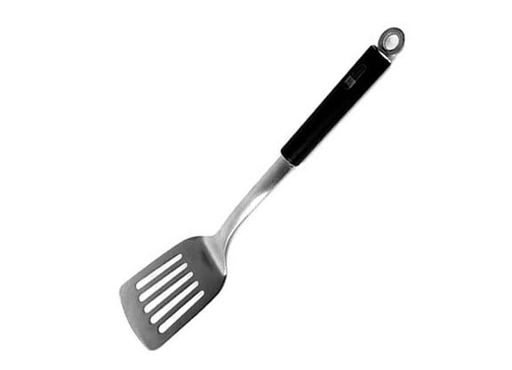 Espátula Vazada De Aço Inox James.f 26cm