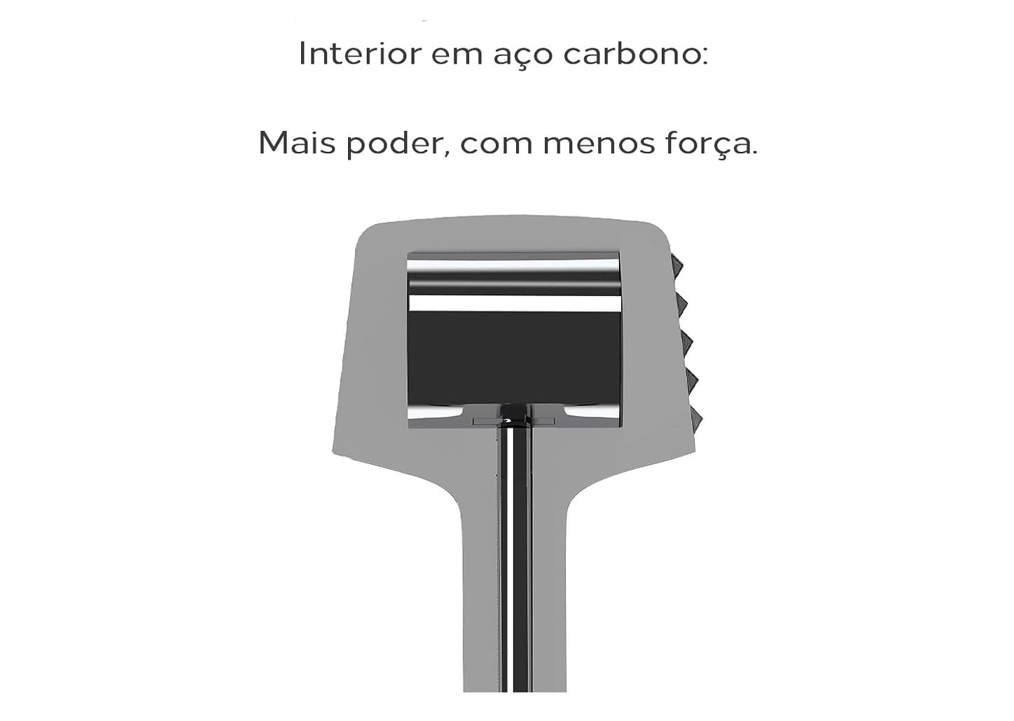Martelo Para Carne De Aço Carbono Oxo Preto 24cm