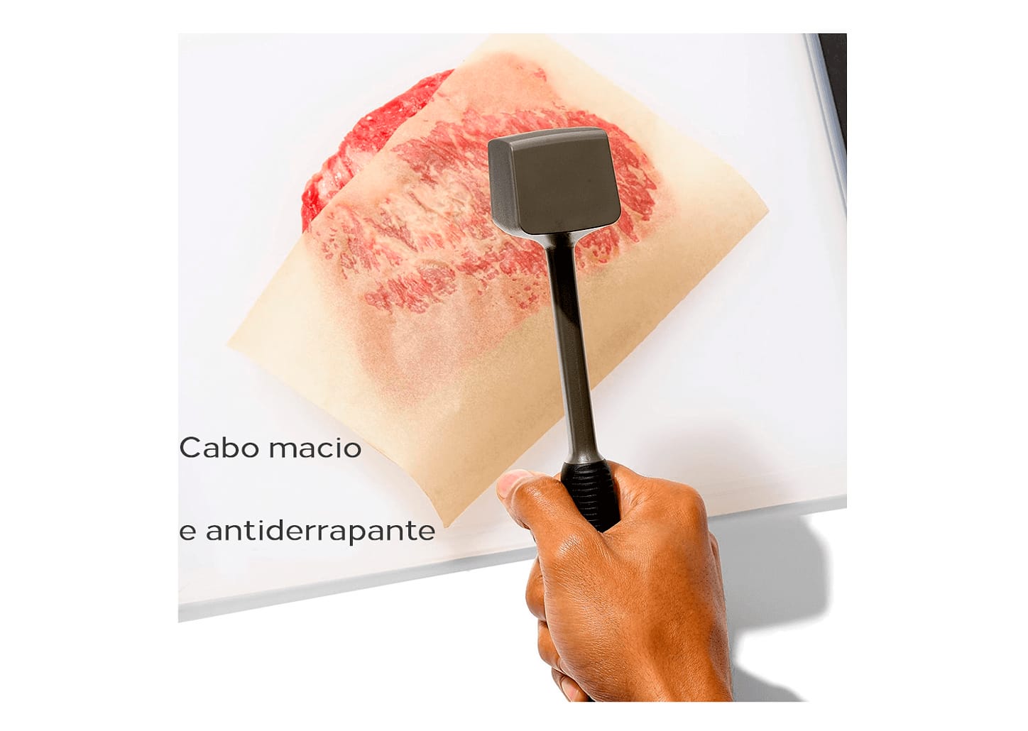 Martelo Para Carne De Aço Carbono Oxo Preto 24cm