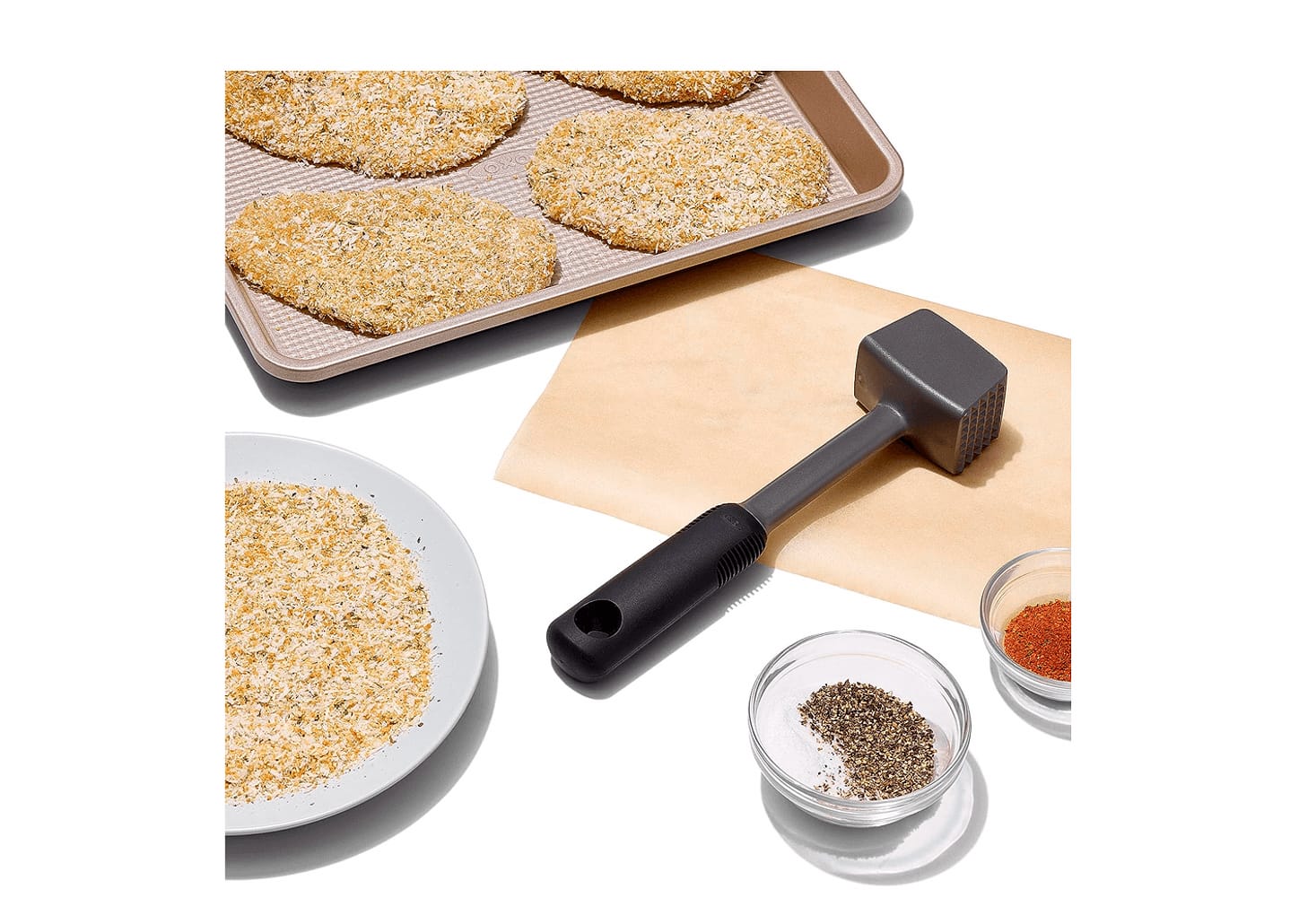 Martelo Para Carne De Aço Carbono Oxo Preto 24cm