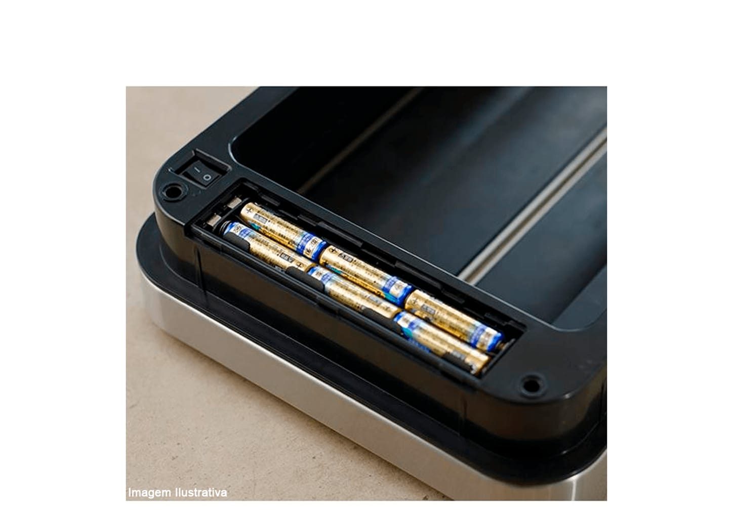 Lixeira De Aço Inox Com Sensor Ecofly 30l