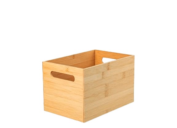 Caixa Organizadora De Bambu Ou Kepp 16x24x15cm