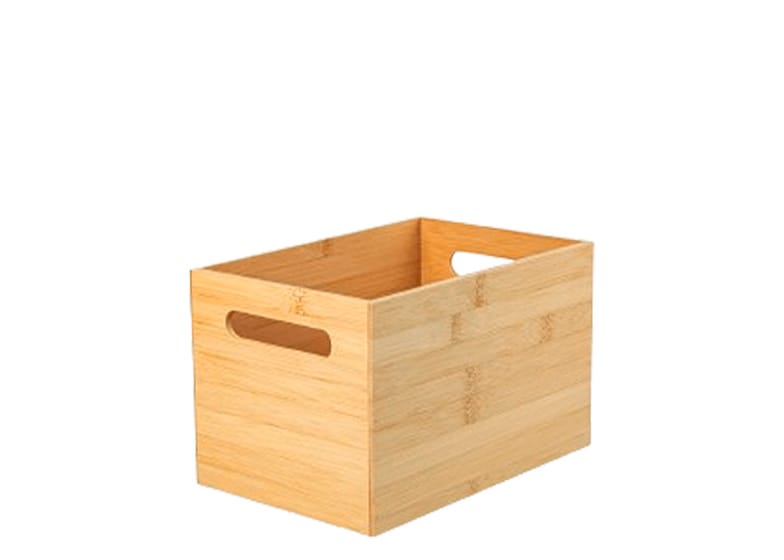 Caixa Organizadora De Bambu Ou Kepp 16x24x15cm