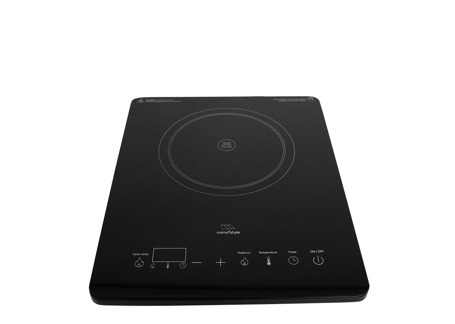 Cooktop De Indução Portátil Preto 35x28x6cm 127v 1300w