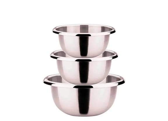 Conjunto Bowl De Aço Inox James.f 3pçs