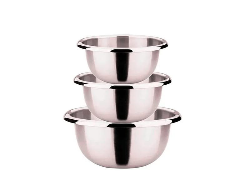 Conjunto Bowl De Aço Inox James.f 3pçs