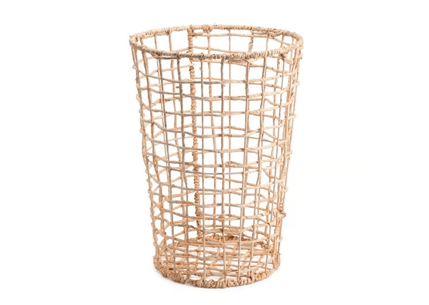 Cesto De Roupa De Palha Natural 60cm