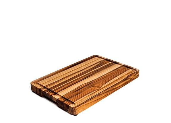 Tábua De Corte De Madeira Teca California 45x30x4cm
