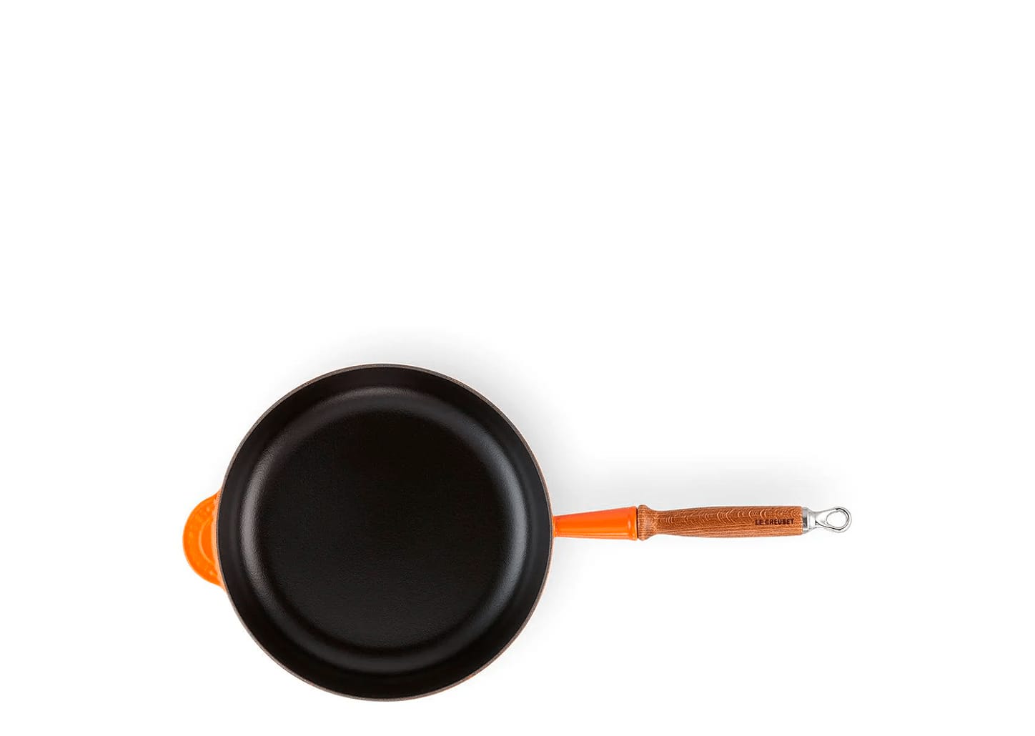 Frigideira De Ferro Com Cabo De Madeira Le Creuset Sauté Laranja 28cm