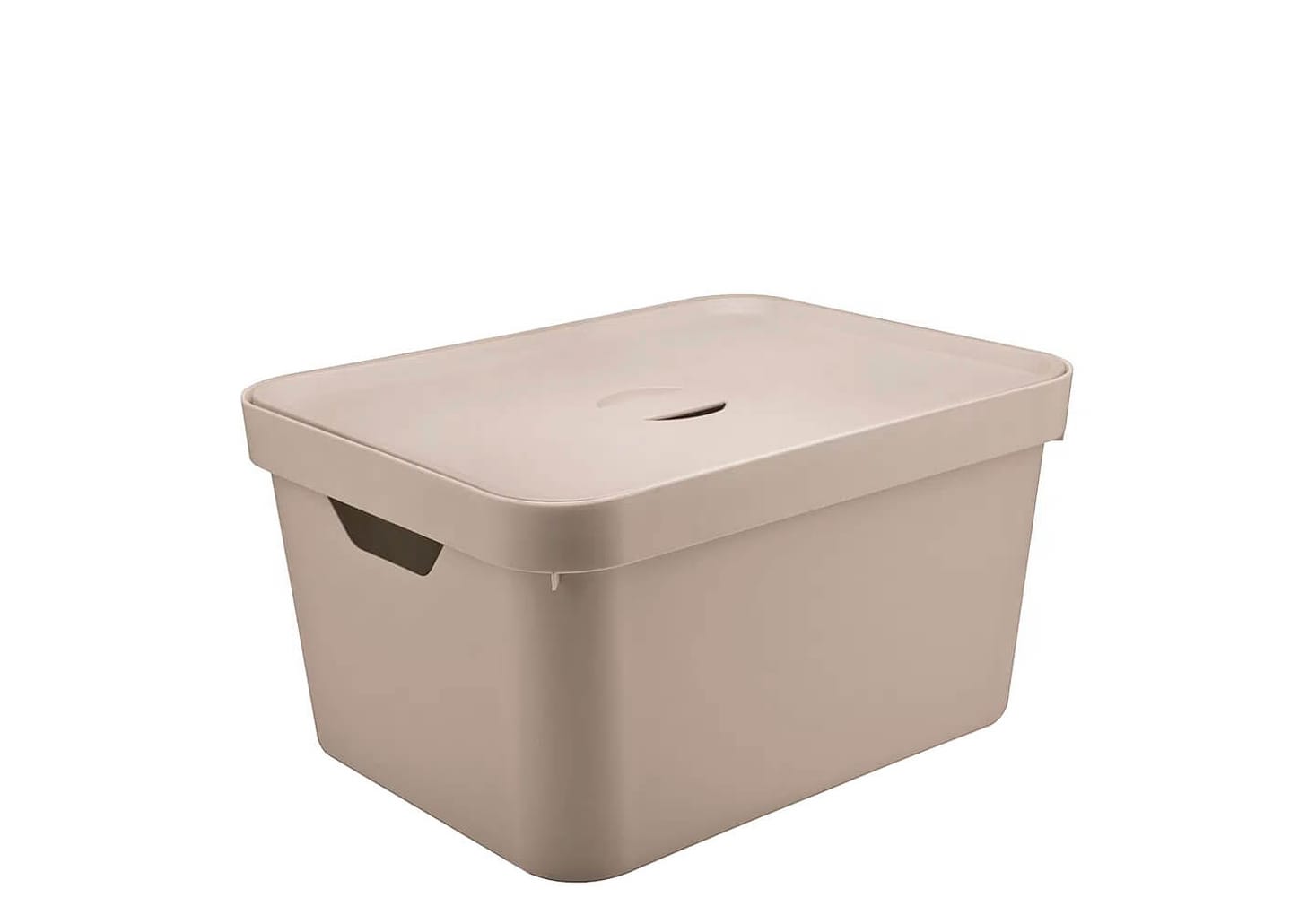 Caixa Organizadora Com Tampa Ou Cube Bege 45x35x24cm