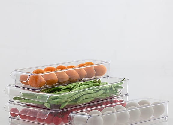 Organizador Gaveta De Acrílico 37x10x5cm 2pçs