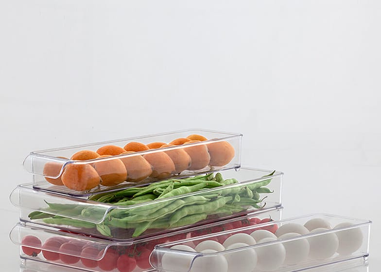 Organizador Gaveta De Acrílico 37x10x5cm 2pçs