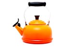 Chaleira Com Apito De Aço Esmaltado Le Creuset Laranja 1,6l