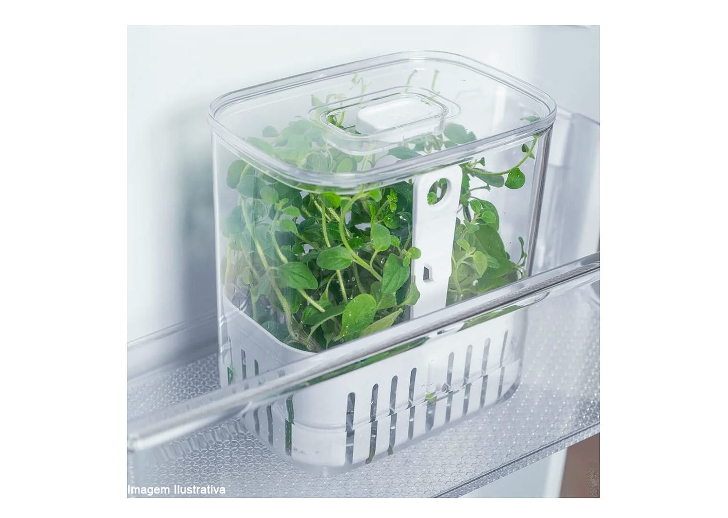 Organizador De Temperos Ou Clear Fresh 14x10x15cm 1,5l