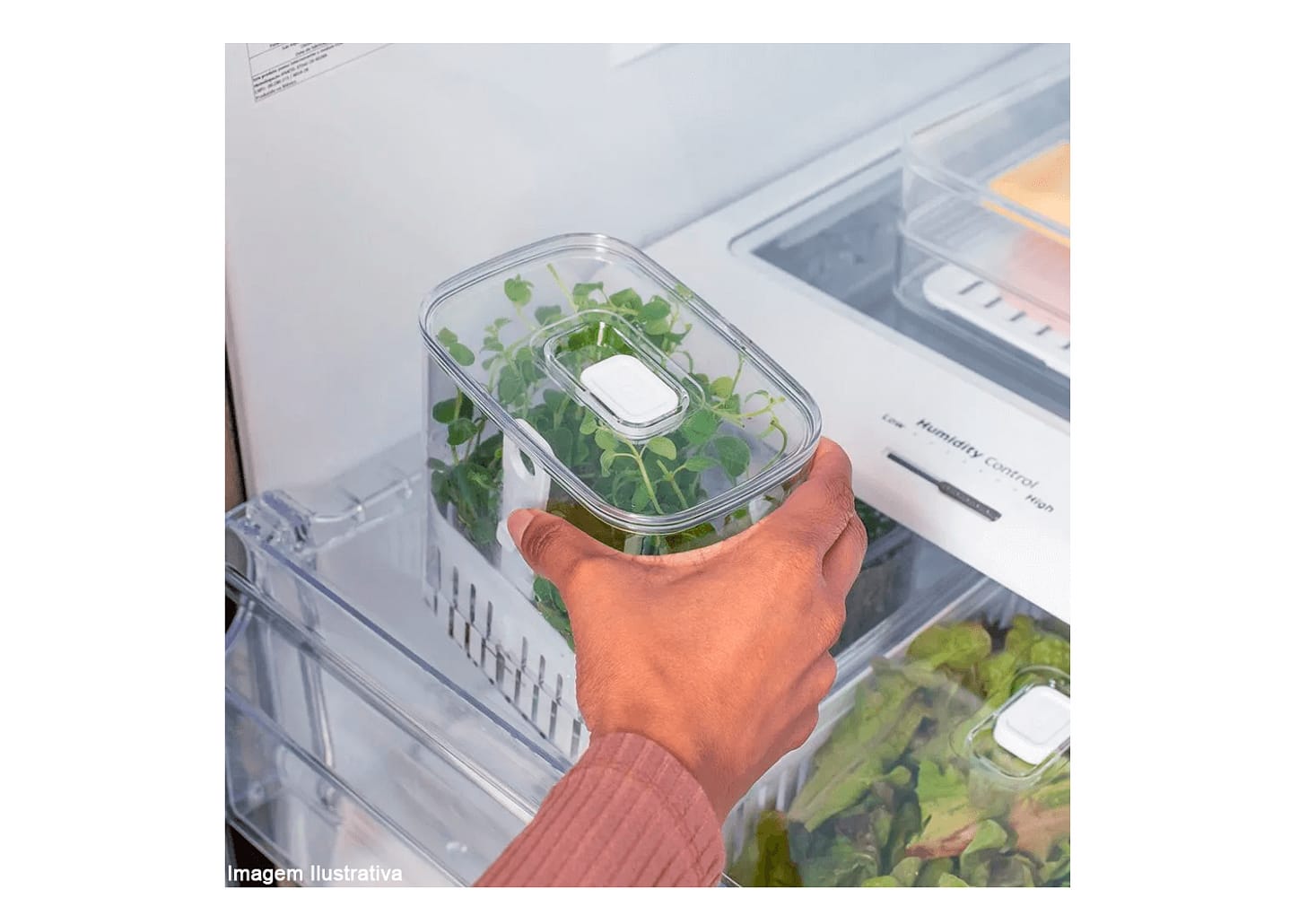 Organizador De Temperos Ou Clear Fresh 14x10x15cm 1,5l