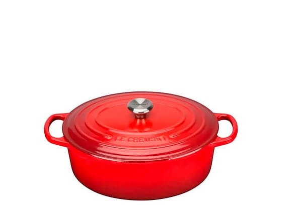Panela De Ferro Para Risoto Le Creuset Signature Vermelha 30cm