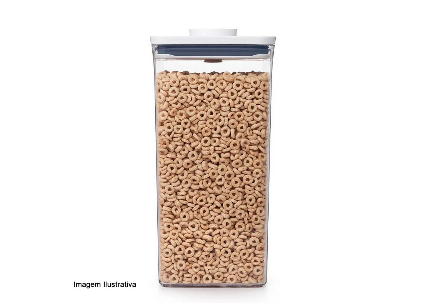 Pote De Acrílico Hermético Pop Oxo Quadrado 5,7l