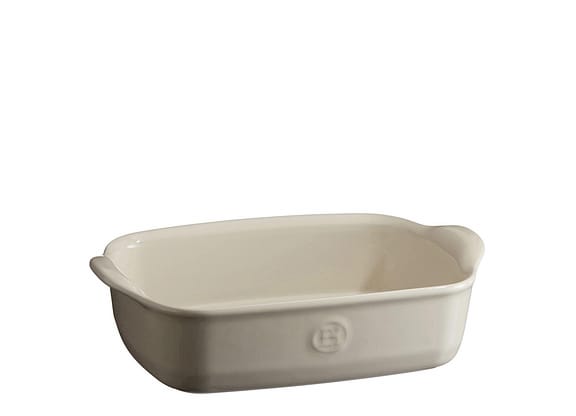 Travessa De Cerâmica Emile Henry Retangular Areia 42x27x8cm