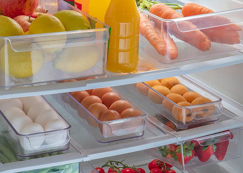 Organizador Gaveta De Acrílico 37x21x10cm 2pçs