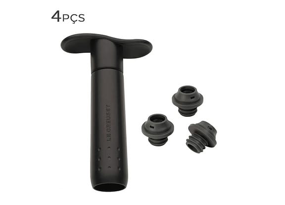 Bomba A Vácuo Le Creuset Preto 4pçs