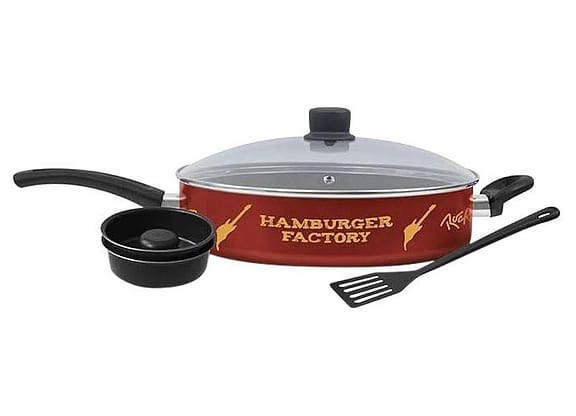 Frigideira Antiaderente Rochedo de Alumínio Rock In Rio Preta 28cm