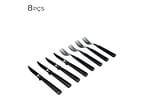 Faqueiro Para Churrasco De Aço Inox Black James.f 8pçs